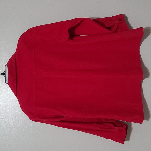 Strasburg Red Corduroy Long Sleeve Button Down Dress Shirt Boys 6 - Picture 3 of 3